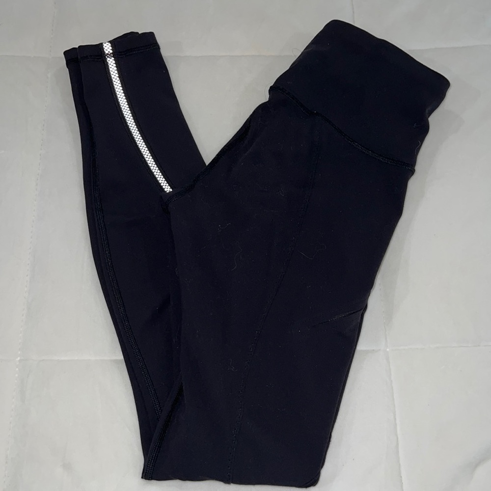 Lululemon leggings with reflective detail